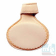 Tan foot pad cushion with Velcro strap for foot care and pressure relief