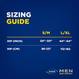 TENA MEN Maximum Plus Premium Fit Incontinence Underwear, Heavy Absorbency, Small/Medium