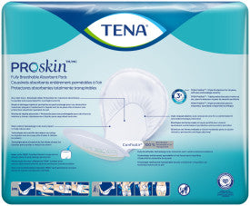 TENA ProSkin Night Super Absorbent Pads, Heavy Absorbency, Unisex, 27"
