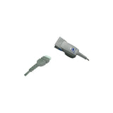 Gray medical sensor cable with connector for home health monitoring devices