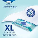 TENA ProSkin Classic Washcloth, Premoistened Wipe, Scented, 7.9" x 12.5"