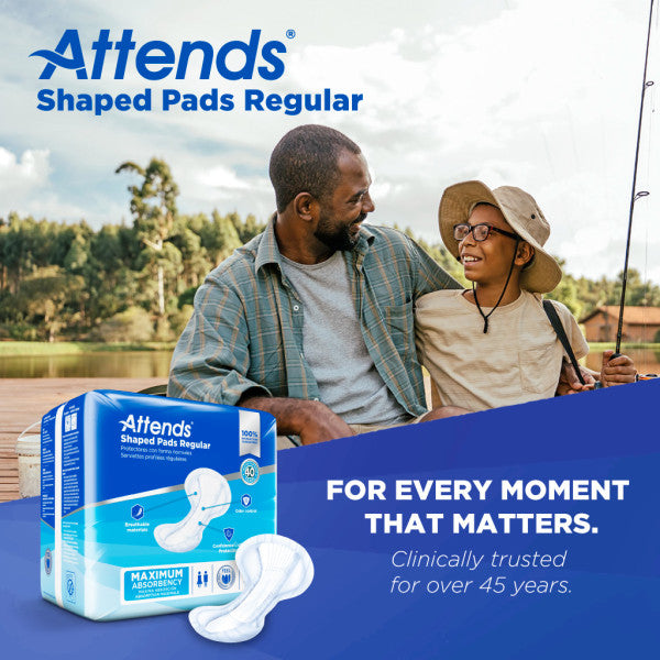 Attends Shaped Pads Regular