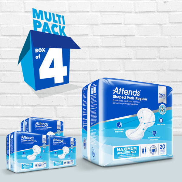 Attends Shaped Pads Regular
