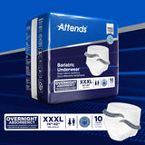 Attends Bariatric Underwear, Overnight Absorbency, XXX-Large, 74"- 92"