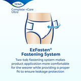 TENA Complete +Care Ultra Incontinence Bariatric Brief, Moderate Absorbency, Unisex 58" - 69"