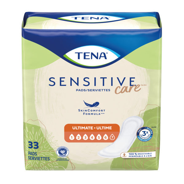 TENA Sensitive Care Ultimate Pads, Regular Length, 16"