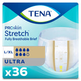 TENA ProSkin Stretch Ultra Incontinence Brief, Heavy Absorbency, Unisex, Large/X-Large, 41" - 64"