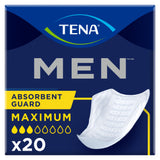 TENA Men Maximum Guard Incontinence Pad for Men, Maximum Absorbency, 8"