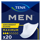 TENA Men Maximum Guard Incontinence Pad for Men, Maximum Absorbency, 8"