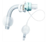 Disposable tracheostomy tube with cuff and inflation line for respiratory care