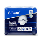 Attends Overnight Underwear, Large