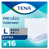 TENA ProSkin Extra Protective Incontinence Pull-Up Underwear, Moderate Absorbency, Unisex, Large, 45" - 58"
