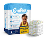 Comfees Baby Diapers, Size 3