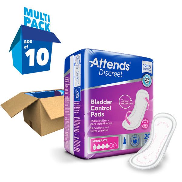 Attends Discreet Women's Moderate Pads