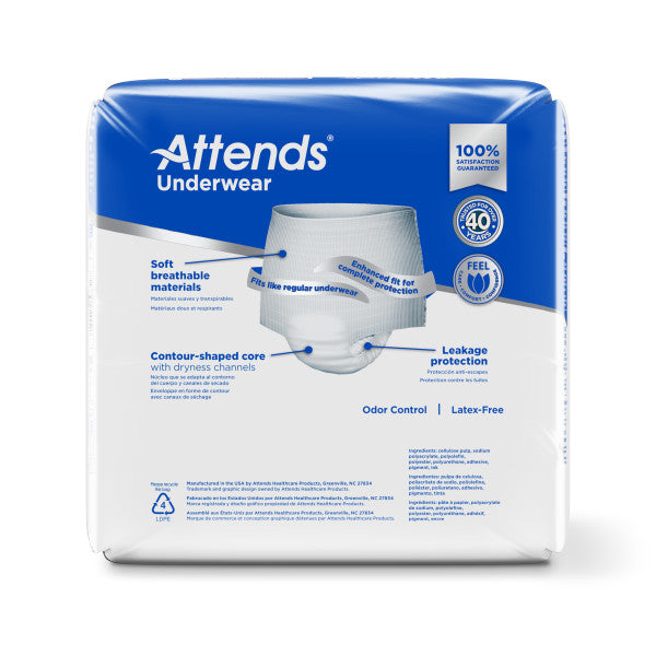 Attends Underwear, Extra Heavy Absorbency, X-Large