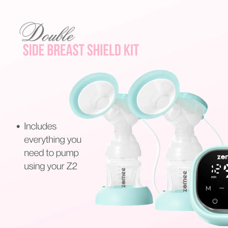 Z2 Breast Shield Kit For Double Pumping, 21mm