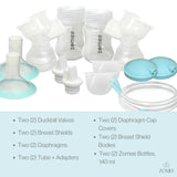 Z2 Breast Shield Kit For Double Pumping, 28mm