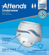 Attends Underwear, Ultimate Absorbency, X-Large